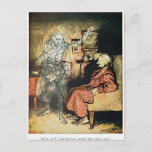 Carte Postale Scrooge et le fantôme de Marley