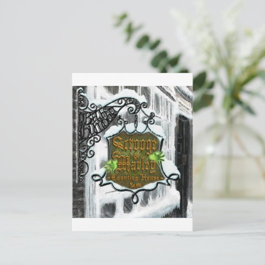 Carte Postale Scrooge&MarleySignScene (Debout devant)