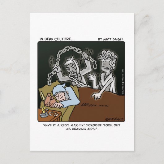 Carte Postale Scrooge sourde (Devant)