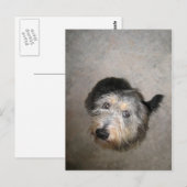 Carte Postale Scruffy mignon chien (Devant / Derrière)
