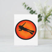 CARTE POSTALE SCUBA À DUSK (Debout devant)