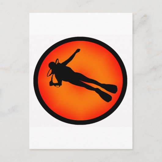 CARTE POSTALE SCUBA À DUSK (Devant)