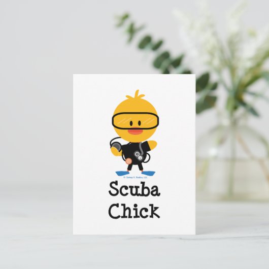 Carte postale Scuba Chick (Debout devant)