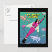 Carte postale Scuba Jane (Devant / Derrière)