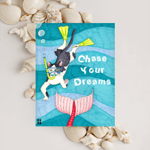 Carte postale Scuba Kitty