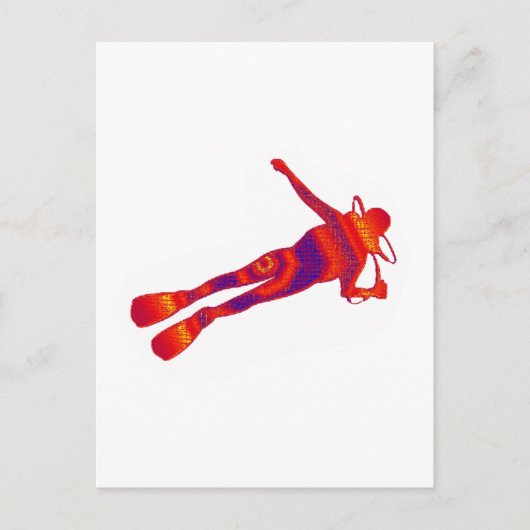 CARTE POSTALE SCUBA LA FRONTIÈRE (Devant)