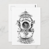 Carte Postale SCUBA vintage (Devant / Derrière)