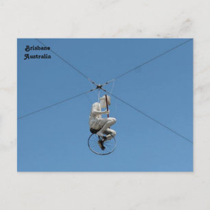 Carte Postale Sculpture cycliste en Tightrope, Brisbane, Austral