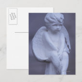 Carte Postale Sculpture d'ange (Devant / Derrière)