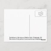 Carte Postale Sculpture dans la neige (Dos)