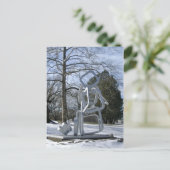 Carte Postale Sculpture d'argent dans Mellon Park (Debout devant)