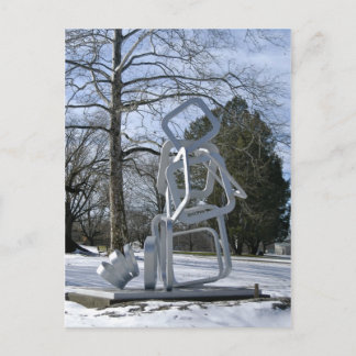 Carte Postale Sculpture d'argent dans Mellon Park