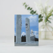 Carte Postale Sculpture d'Atom en Russie (Debout devant)