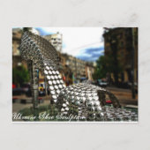 Carte Postale Sculpture de chaussure de ville d'Ukraine (Devant)