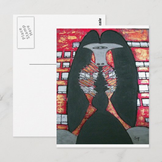 Carte Postale Sculpture de Chicago (Devant / Derrière)