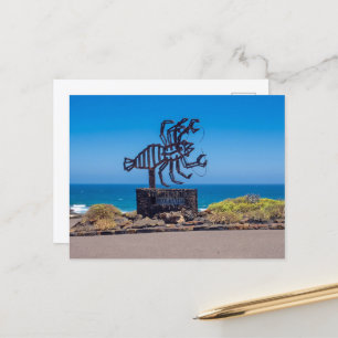 Carte Postale Sculpture de homard de César Manrique, Jameos del
