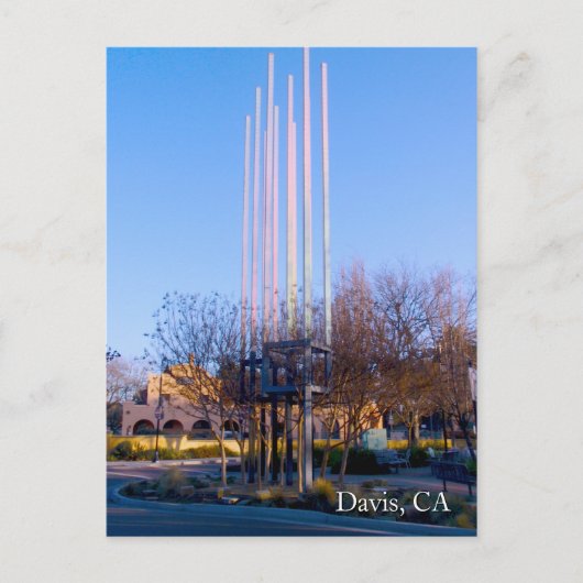 Carte Postale Sculpture de la gare de Davis (Devant)