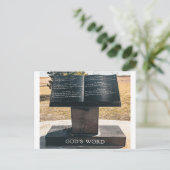 Carte Postale Sculpture de livre ouvert (Debout devant)
