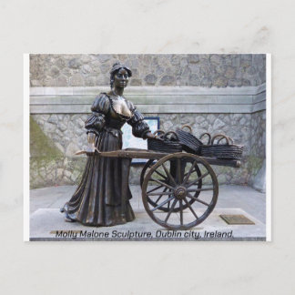 Carte Postale Sculpture de Molly Malone, ville de Dublin, Irland