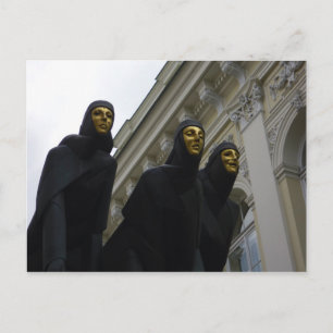 Carte Postale Sculpture de trois muses