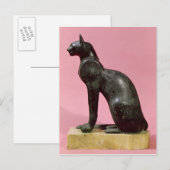 Carte Postale Sculpture d'un chat, période tardive (Devant / Derrière)