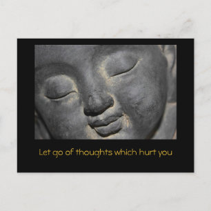 Carte Postale Sculpture en pierre douce Bouddha