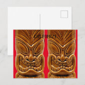 Carte Postale Sculpture Gold Tiki Thunder_Cove (Devant / Derrière)