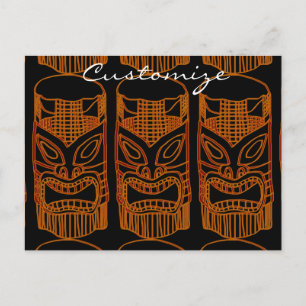 Carte Postale Sculpture Gold Tiki Thunder_Cove