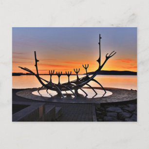 Carte Postale Sculpture iconique de Reykjavík, Islande