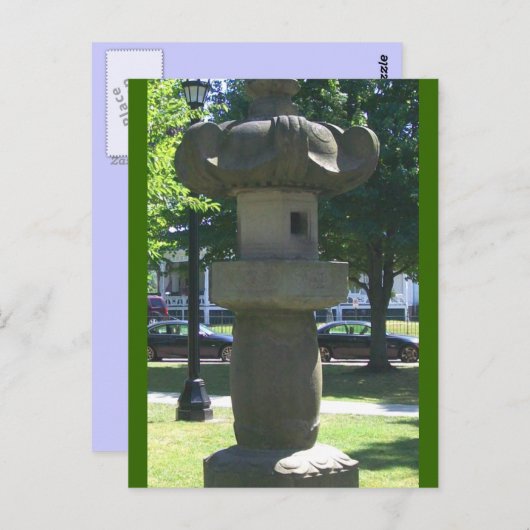 Carte Postale sculpture japonaise (Devant / Derrière)