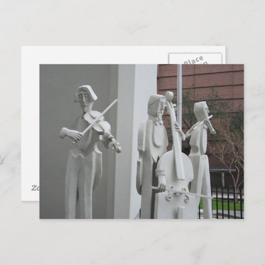 Carte Postale Sculpture musicale (Devant / Derrière)