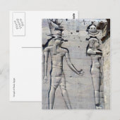 Carte Postale sculpture philae (Devant / Derrière)