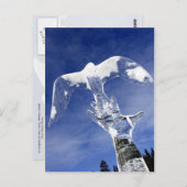 Carte Postale Sculpture sur glace à Lake Louise, Alberta, Canada (Devant / Derrière)
