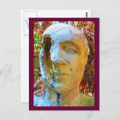 Carte Postale sculpture sur visage (Devant / Derrière)