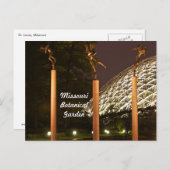Carte Postale Sculptures d'anges au Missouri Botanical Garden (Devant / Derrière)