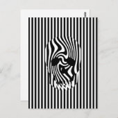 Carte Postale Sculs et bandes, Op Art (Devant / Derrière)