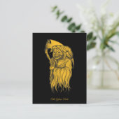Carte Postale Scythe man - La Mort, Faucheuse Grim (Debout devant)