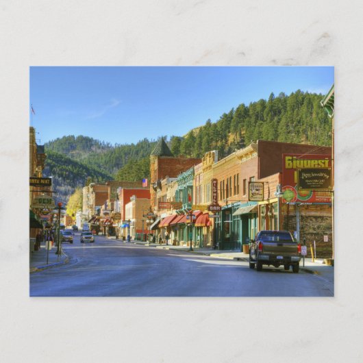 Carte Postale SD, Deadwood, ville historique de Gold Mining (Devant)