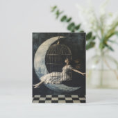 Carte Postale Se balancer dans une cage d'oiseaux (Debout devant)