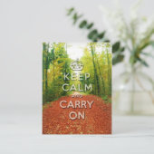 Carte Postale se calmer et continuer la saison d'automne (Debout devant)