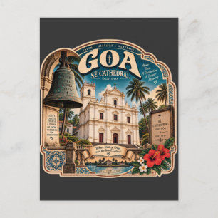 Carte Postale Sé Cathédrale Goa – Vieux Goa Patrimoine