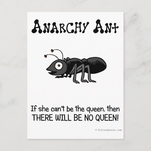 Carte Postale Se débarrasser de l'autorité (Devant)