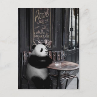 Carte Postale Se demander dans un café