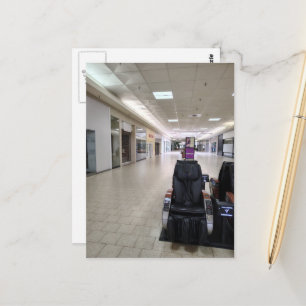 Carte Postale Se détendre dans un espace liminaire : centre comm