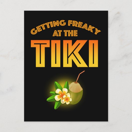 Carte Postale Se Freiner Au Tiki (Devant)