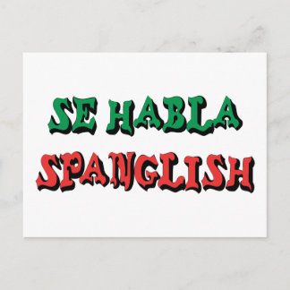 Carte Postale Se Habla Spanglish
