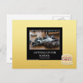 Carte Postale Se lever pour l'école (Devant / Derrière)