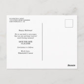 Carte Postale Se Marier Photo Enregistrer La Date Mariage (Dos)
