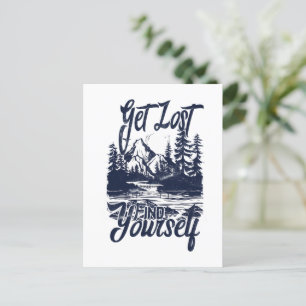 Carte Postale Se perdre, se trouver – Aventure en pleine nature