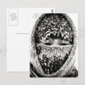 Carte Postale Se réchauffer en hiver (Devant / Derrière)